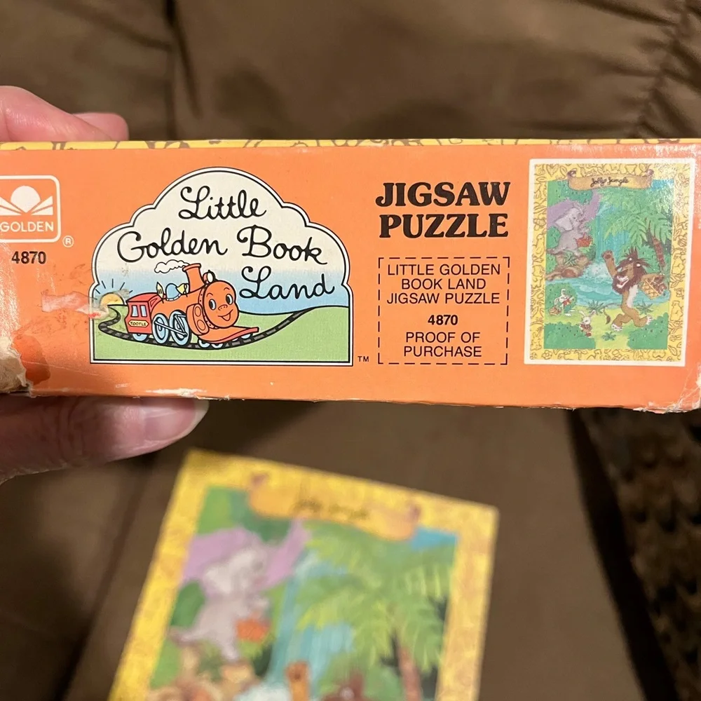 Little Golden books Jolly Jungle Puzzle - 25 Piece with bonus mini book Tootle
